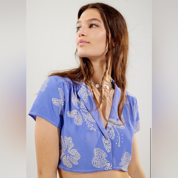 Purple Hibiscus Top ASO Sarah Cameron - Picture 5 of 6